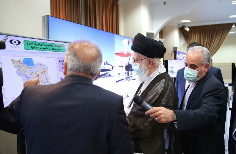  Iran's Supreme Leader Ayatollah Ali Khamenei views the Iran nuclear achievements, in Tehran, Iran June 11, 2023.  (credit: Office of the Iranian Supreme Leader/WANA (West Asia News Agency) via REUTERS)
