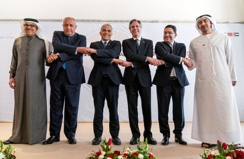  The Negev Summit. (credit: JACQUELYN MARTIN/POOL/REUTERS)